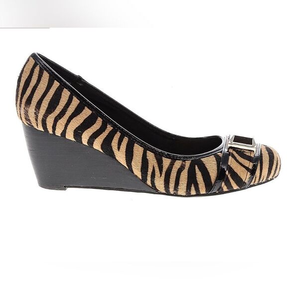 Sole Society Zebra Hair Print Wedges - Picture 2 of 7